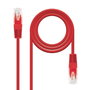 Nanocable Cable de Red Cat.6e UTP AWG24 1m Rojo RJ45